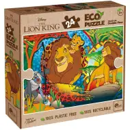 Lví král 2 v 1 24dílné Eco maxi puzzle a omalovánka 70x50cm - Lisciani