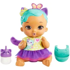 Můj zahrádkový miminko: Péče o Édi-Bébi - Tyrkysová kočička 30cm - Mattel obrázek 2