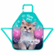 MLF Kitty Party kočičí malířská zástěra 49 × 41,5 cm