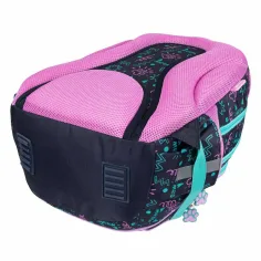 MLF Kitty Party školní taška s kočičím vzorem, 4 přihrádky, batoh BPL58 40 x 29 x 19 cm obrázek 3