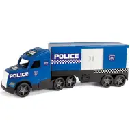 Magic Truck: Policejní náklaďák s fluoreskujícími lampami 81cm - Wader