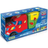 Magic Truck: Popelářský vůz s fluoreskujícími světly 60cm - Wader