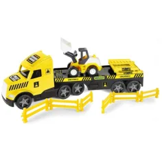 Magic Truck Technic: Náklaďák s buldozerem a světlem 80cm - Wader obrázek 2