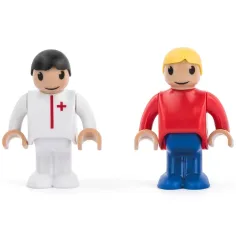 Magnetická sanitka s přívěsem - Woodyland obrázek 3