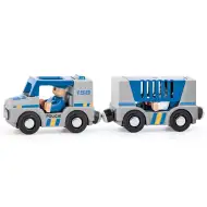 Magnetické policejní auto s přívěsem - Woodyland