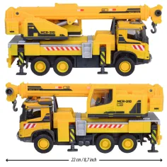 Majorette: Volvo jeřábový nákladní automobil se světlem a zvukem 22 cm - Simba Toys obrázek 2