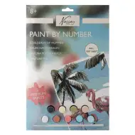 Malování podle čísel 33,5x23,8 cm obraz - Plameňák