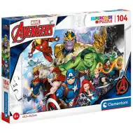 Marvel Avengers Supercolor puzzle 104 dílků - Clementoni