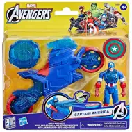 Marvel: Kapitán Amerika na motorce s vystřelovačem štítu – Hasbro