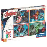 Marvel: Pomstytelé 4v1 Supercolor puzzle - Clementoni