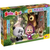 Máša a medvědovi přátelé 24dílné puzzle 50x35 cm - Lisciani