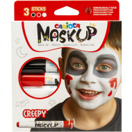 Maskup: Halloween sada na malování obličeje se 3 barvami - Carioca