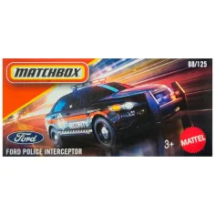 Matchbox: Ford Police Interceptor autíčko v papírové krabičce 1/64 – Mattel