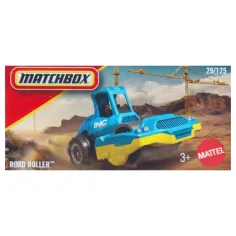 Matchbox Road Roller modré autíčko 1/64 – Mattel