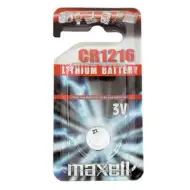 Maxell: Alkalická lithiová knoflíková baterie CR1216 1ks v blisterovém balení