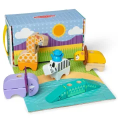 Melissa & Doug: Blockables - Safari zvířecí dřevěná herní sada - Spin Master obrázek 2