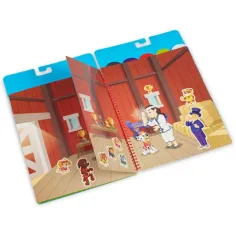 Melissa & Doug: Tlapky na hlídce Klasická mise Opakovaně použitelný sešit s nálepkami obrázek 3