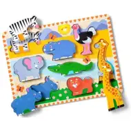 Melissa&amp;Doug: Zvířecí puzzle - Safari - Spin Master
