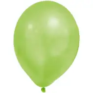 Metalická pastelová zelená balónky – sada 8 ks