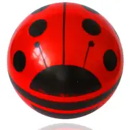 Míč s beruškou s velkým vzorem 22 cm