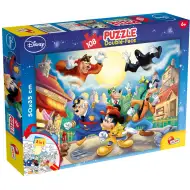 Mickey Mouse – Detektiv 2 v 1, puzzle a omalovánka, 108 dílků, 50x35 cm – Lisciani