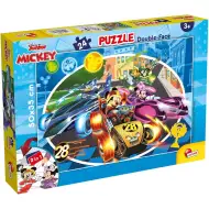 Mickey Mouse 2 v 1, 24dílné puzzle a omalovánka 50x35 cm - Lisciani