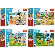 Mickey Mouse jednoho dne s přáteli 54dílné mini puzzle ve 4 variantách - Trefl