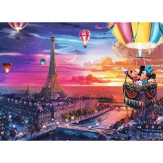 Mickey a Minnie v Paříži 1000dílné prémiové puzzle plus kvality - Trefl obrázek 2