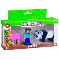 Minecraft 3D Toppeez 2. série, sada 3 figurek, různé druhy - 1 ks