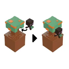 Minecraft Reveal minifigurka v úložném boxu – Azalea – Mattel obrázek 2