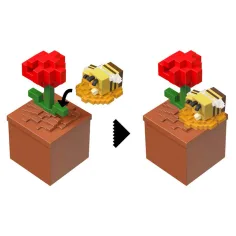 Minecraft Reveal minifigurka v úložném boxu - Vlčí mák - Mattel obrázek 3