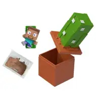 Minecraft Reveal minifigurka ve schránce - Kaktus - Mattel