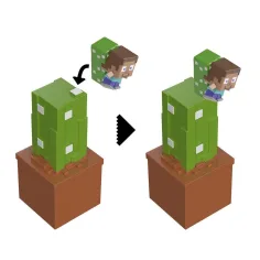 Minecraft Reveal minifigurka ve schránce - Kaktus - Mattel obrázek 4