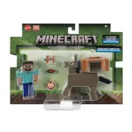 Minecraft: Sada figurek Steve a osel - Mattel