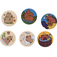 Mini samolepicí bloček Capybara 45x45 mm, 50 listů, různé druhy, 1 ks