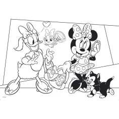 Minnie Mouse 2 v 1 108dílné puzzle a omalovánka 50x35 cm - Lisciani obrázek 3