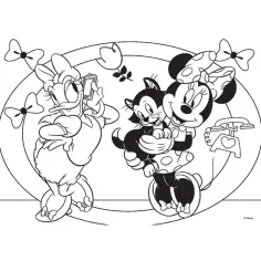Minnie Mouse 2 v 1 maxi 24dílné puzzle a omalovánka 70x50 cm - Lisciani obrázek 2