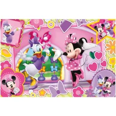 Minnie Mouse 2 v 1, puzzle a omalovánka, 60 dílků, 50x35 cm - Lisciani obrázek 2