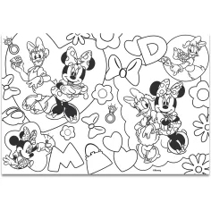 Minnie Mouse 2 v 1, puzzle a omalovánka, 60 dílků, 50x35 cm - Lisciani obrázek 3