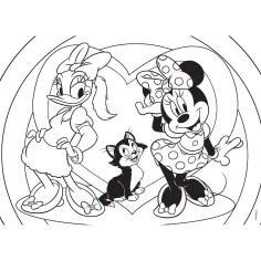 Minnie Mouse 2 v 1, puzzle se 108 dílky a omalovánka 70x50 cm – Lisciani obrázek 2