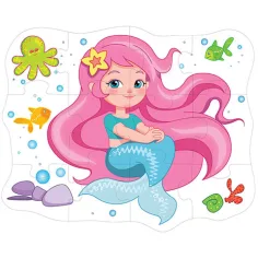 Mořská panna obří podlahové puzzle 12 dílků obrázek 2