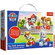 Moje první puzzle: Tlapková patrola 4 v 1 (6, 5, 4 a 3 dílků) - Trefl
