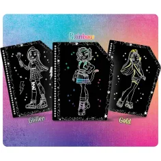 Monster High Friends Forever škrábací obrázková sada, 44 stran – Lisciani obrázek 2