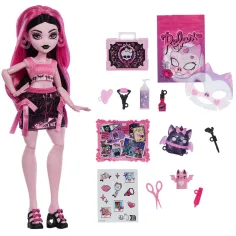 Monster High Péče o děsivost Draculaura panenka s doplňky – Mattel obrázek 3
