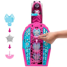 Monster High: Strašidelná tajemství nejlepších přátel – Hrůzné pátrání Tajemství Hauntlywoodu Catty Noir panenka - Mattel obrázek 3
