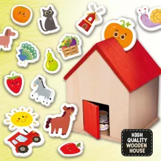 Montessori: Dřevěná didaktická hračka - Na farmě - Lisciani obrázek 2