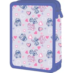 Must: Disney Stitch & Angel patrový plyšový penál 15x5x21 cm obrázek 2