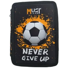 Must: Patrový naplněný penál s fotbalovým motivem 15x5x21 cm