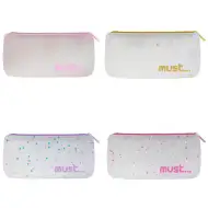 Must: Silikonový penál s designem konfet ve čtyřech variantách 20x10cm