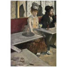 Muzejní sbírka: Edgar Degas - V kavárně 1000dílné puzzle s plakátem - Clementoni obrázek 2